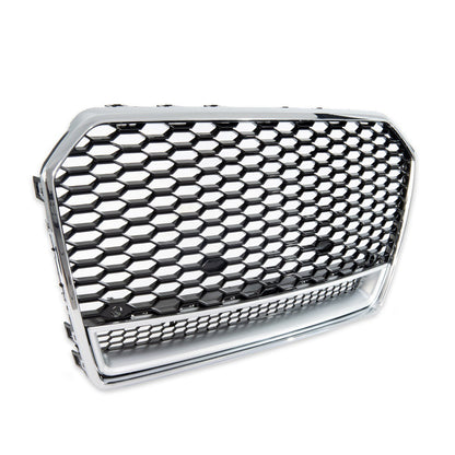 Sportgrill Silber & Hochglanz Schwarz passend für Audi A6 C7 4G 2015-2018