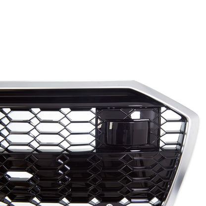 Silber Sportgrill passend für Audi A6 C8 4A Limousine Avant 2018-2024