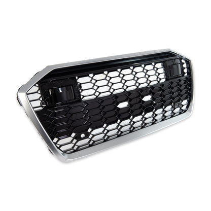 Silber Sportgrill passend für Audi A6 C8 4A Limousine Avant 2018-2024