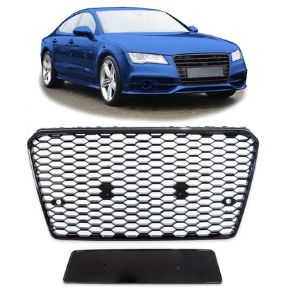 Hochglanz Schwarz Sportgrill passend für Audi A7 4G Sportback 2010-2014