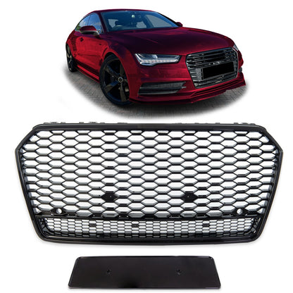 Sportgrill Hochglanz Schwarz passend für Audi A7 4G Sportback 2014-2018