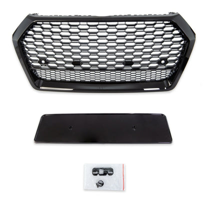 Kühlergrill Hochglanz Schwarz passend für AUDI Q5 FY 2017-2020 Modell