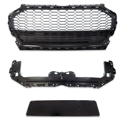 Sportgrill Hochglanz Schwarz passend für Audi Q5 FY Facelift 2020-2024