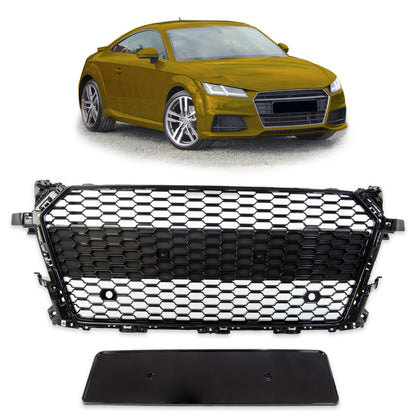 Kühlergrill Hochglanz Schwarz passend für Audi TT FV 8S 2014-2018