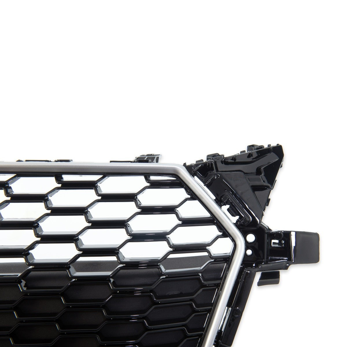 Kühlergrill Silber Hochglanz Schwarz Gitter passend für Audi TT 8S FV 2014-2018