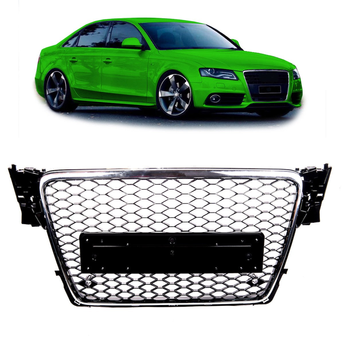 Kühlergrill Chrom passend für Audi A4 B8 8K Limousine Avant 2007-2011
