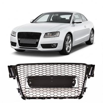 Kühlergrill Hochglanz Schwarz passend für Audi A5 8T 2007-2011