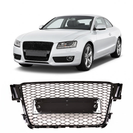 Kühlergrill Hochglanz Schwarz passend für Audi A5 8T 2007-2011