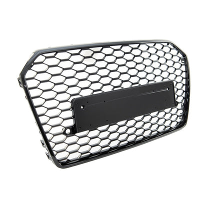 Kühlergrill Gloss Black für AUDI A6 C7 4G Limousine Avant Facelift 2015-2018 GRIAU0109