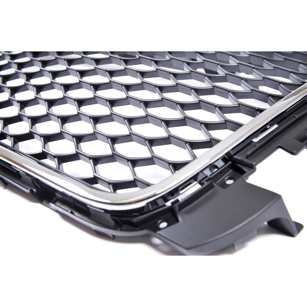 Sport Kühlergrill Chrom-Schwarz passend für AUDI A3 Sportback Hatchback Cabrio Facelift 2008-2012 RS Style W/O PDC