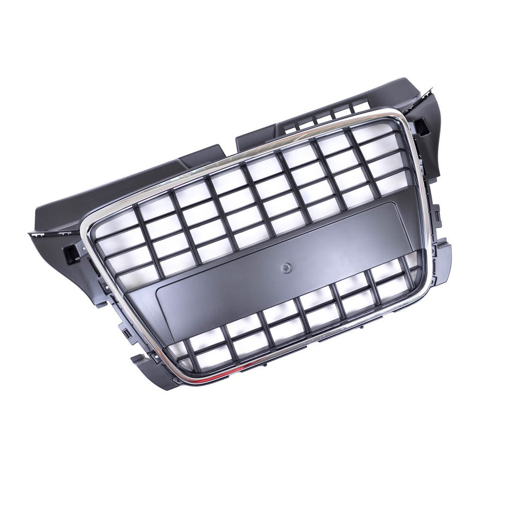 Sport Kühlergrill Chrom Schwarz für AUDI A3 8P Sportback Hatchback Cabrio Facelift 2008-2012 Ohne PDC