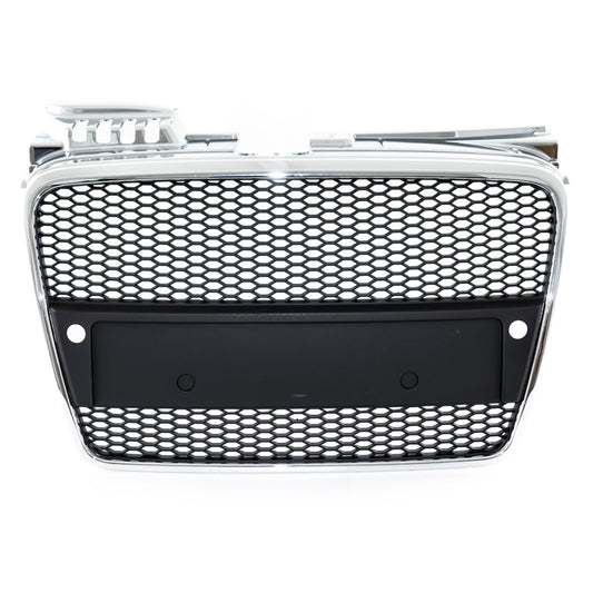 Sport Kühlergrill Chrom & Schwarz für AUDI A4 B7 Limousine Avant 2004-2008 mit PDC RS Style