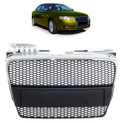 Sportgrill Chrom & Schwarz passend für Audi A4 B7 (8E) 2004-2008