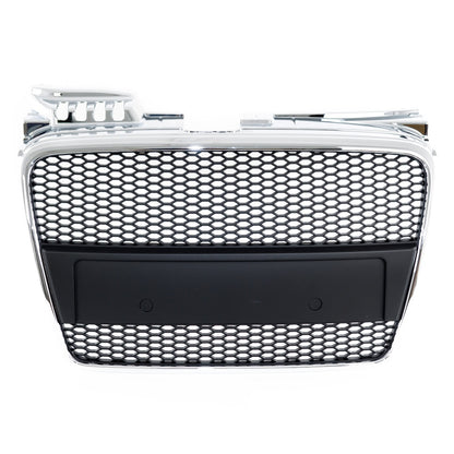 Sport Kühlergrill Chrom & Schwarz Ohne PDC AUDI A4 B7 Limousine Avant 2004-2008 RS Style