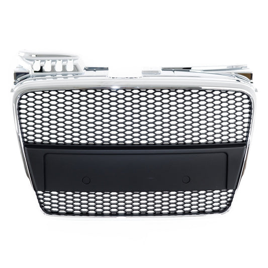 Sport Kühlergrill Chrom & Schwarz Ohne PDC AUDI A4 B7 Limousine Avant 2004-2008 RS Style