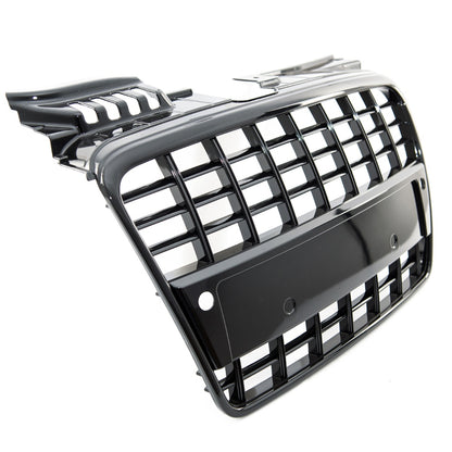 Sport Kühlergrill Gloss Black W/PDC AUDI A4 B7 Sedan Avant 2004-2008 S4 Style