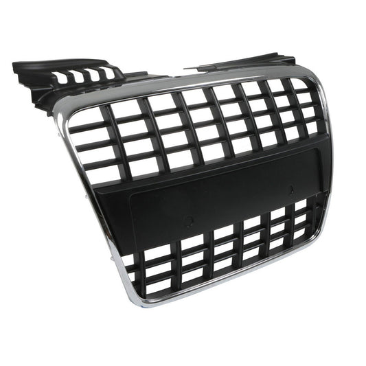 Sport Kühlergrill Chrome Schwarz passend für AUDI A4 B7 Limousine Avant 2004-2008 ohne PDC