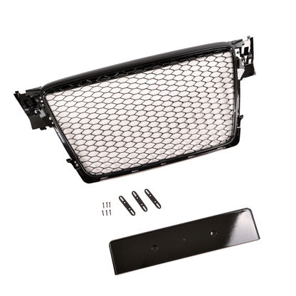 Kühlergrill Hochglanz Schwarz passend für Audi A4 B8 8K 2008-2012