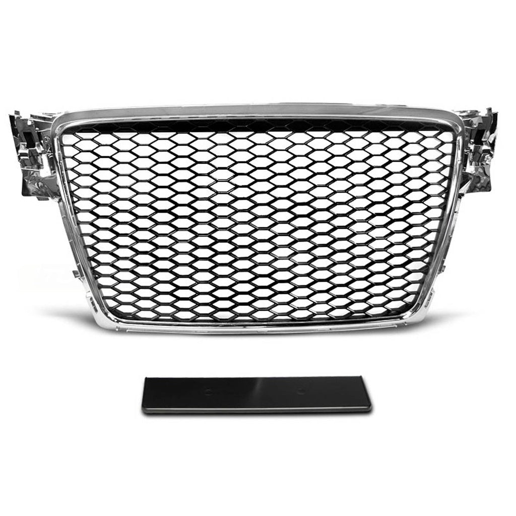 Kühlergrill Chrom Schwarz für AUDI A4 B8 Limousine Avant 2008-2012 Modell GRIAU0142
