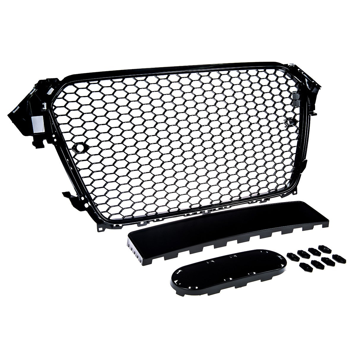 Frontgrill Hochglanz Schwarz passend für Audi A4 B8 8K Facelift 2013-2016