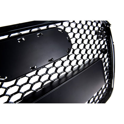 Frontgrill Hochglanz Schwarz passend für Audi A4 B8 8K Facelift 2013-2016