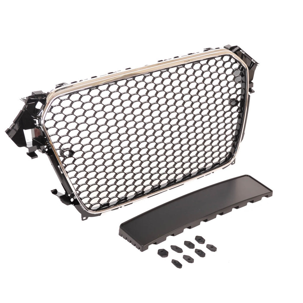 Kühlergrill Chrom Schwarz für AUDI A4 B8 Limousine Avant Facelift 2013-2016