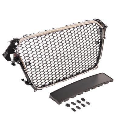 Kühlergrill Chrom Schwarz für AUDI A4 B8 Limousine Avant Facelift 2013-2016