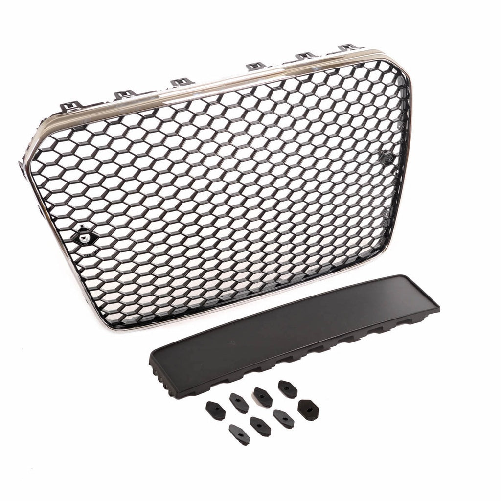 Kühlergrill Chrom Schwarz passend für AUDI A5 8T Facelift 2011-2016 GRIAU0151