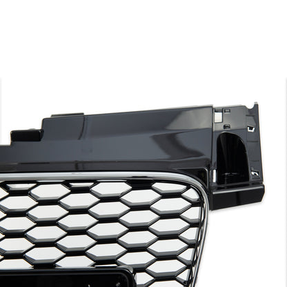 ADTT1841 - Sportgrill Silber Matt & Hochglanz Schwarz passend für Audi TT (8J) Coupé Roadster 2006-2014