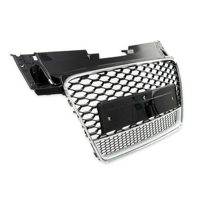 ADTT1841 - Sportgrill Silber Matt & Hochglanz Schwarz passend für Audi TT (8J) Coupé Roadster 2006-2014
