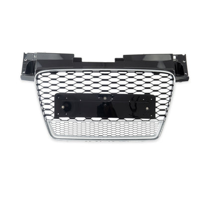 Sport Kühlergrill Silber Matt & Glänzend Schwarz für AUDI TT Coupé Roadster 2006-2014 RS Style