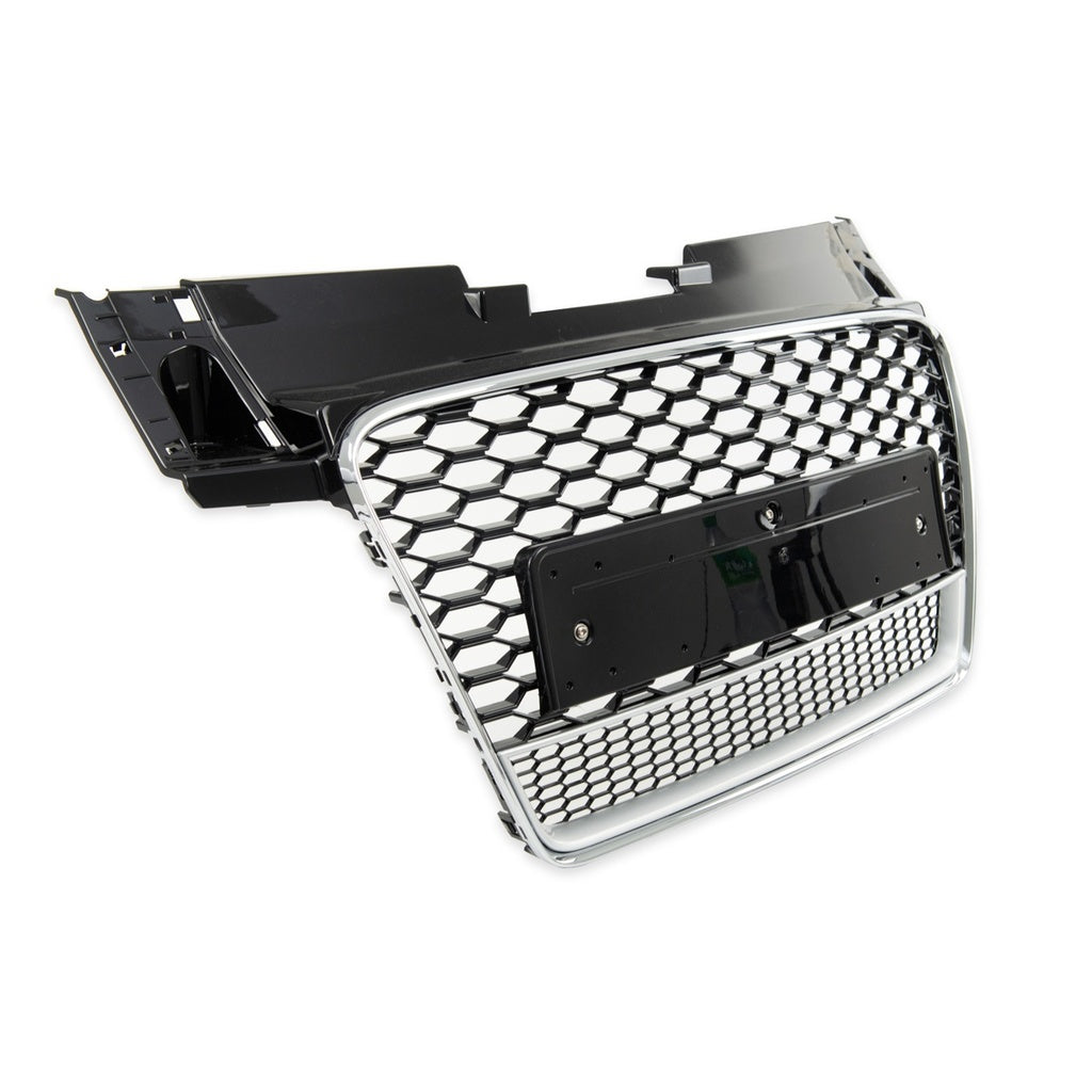 Sport Kühlergrill Silber Matt & Glänzend Schwarz für AUDI TT Coupé Roadster 2006-2014 RS Style