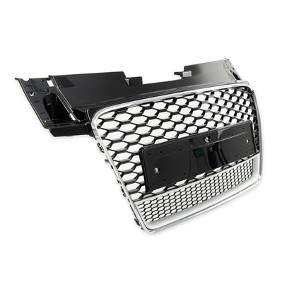 Sport Kühlergrill Silber Matt & Glänzend Schwarz für AUDI TT Coupé Roadster 2006-2014 RS Style