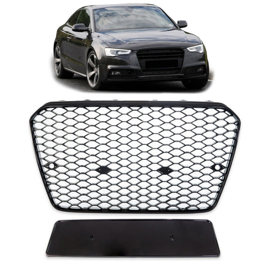 Sportgrill Hochglanz Schwarz passend für Audi A5 (8T) Facelift 2011-2015
