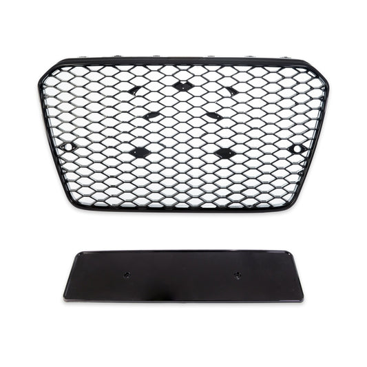 Sport Kühlergrill All Gloss Black für AUDI A5 8T Facelift 2011-2015