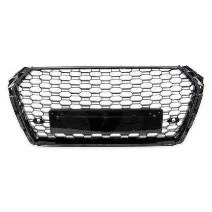 Frontgrill Hochglanz Schwarz passend für Audi A4 B9 8W 2015-2019