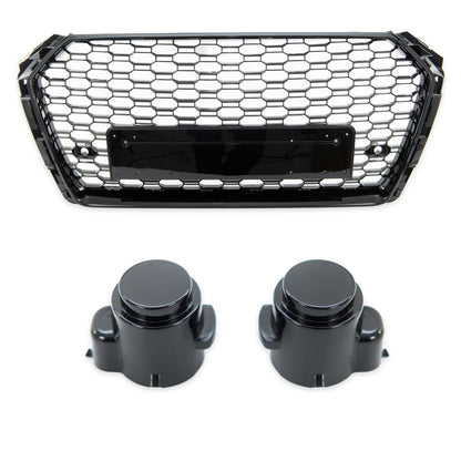 Frontgrill Hochglanz Schwarz passend für Audi A4 B9 8W 2015-2019