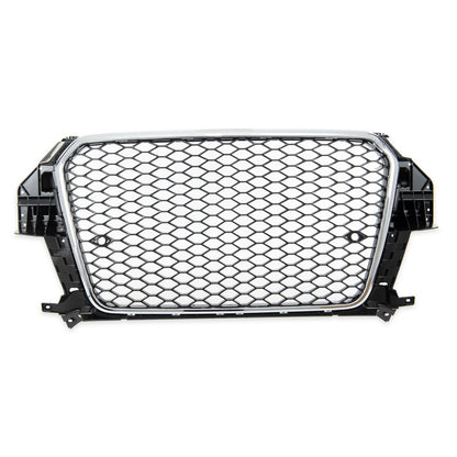Kühlergrill Chrom Hochglanz Schwarz passend für Audi Q3 8U 2011-2014