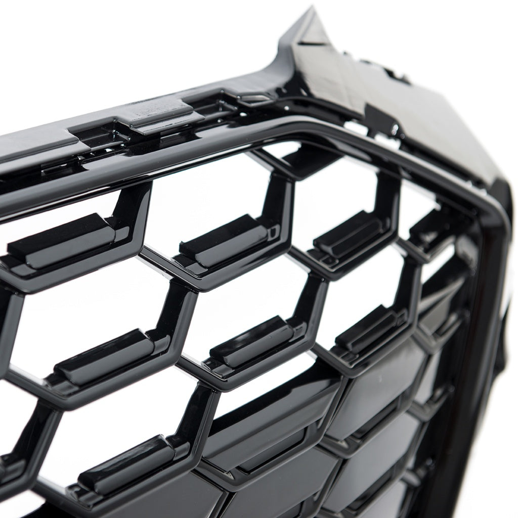 Sport Grill Silber-Schwarz mit Kamera AUDI A4 B9 Limousine Avant Facelift 2019-2023 RS Style