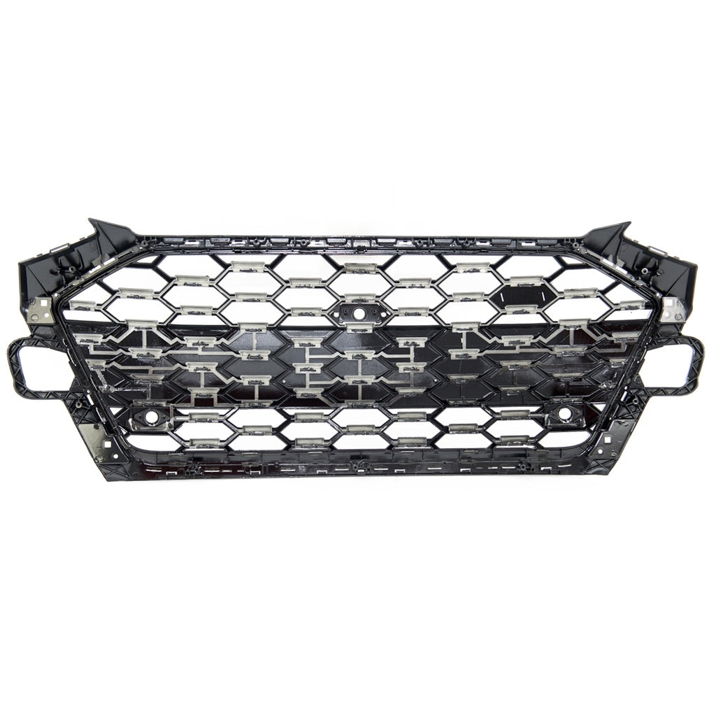 Sport Grill Silber-Schwarz mit Kamera AUDI A4 B9 Limousine Avant Facelift 2019-2023 RS Style