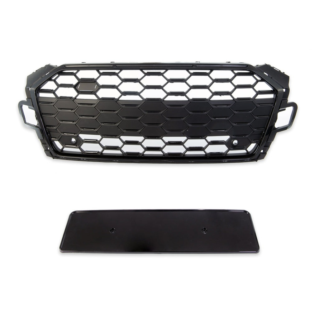 Sport Grill Mattschwarz für AUDI A5 F5 Coupé Sportback Cabrio Facelift 2019-2023 RS Style