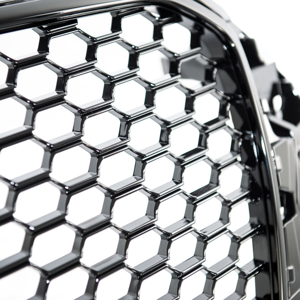 Sportgrill Glänzend Schwarz ohne PDC für AUDI A3 (8V) 2012-2016 RS Style, Limousine, Sportback, Cabrio, Schrägheck, Vor-Fa...