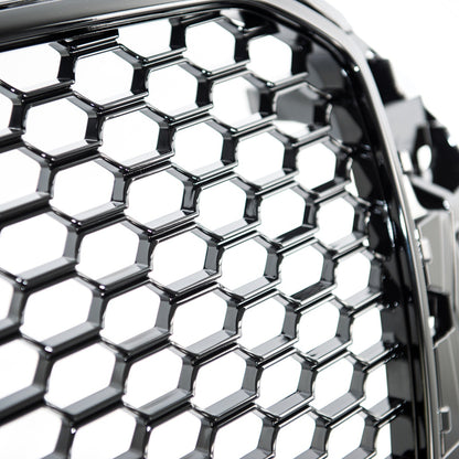 Sportgrill Glänzend Schwarz ohne PDC für AUDI A3 (8V) 2012-2016 RS Style, Limousine, Sportback, Cabrio, Schrägheck, Vor-Fa...