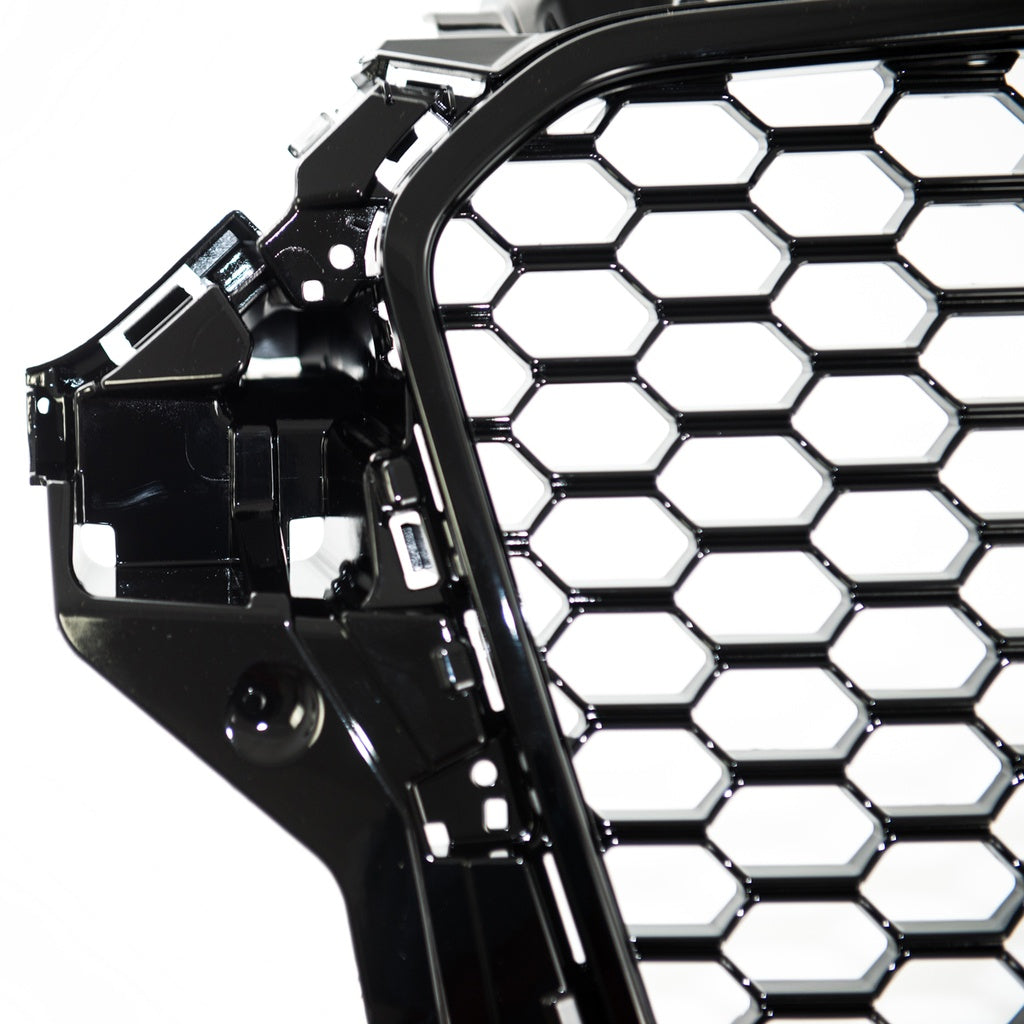 Sportgrill Glänzend Schwarz ohne PDC für AUDI A3 (8V) 2012-2016 RS Style, Limousine, Sportback, Cabrio, Schrägheck, Vor-Fa...