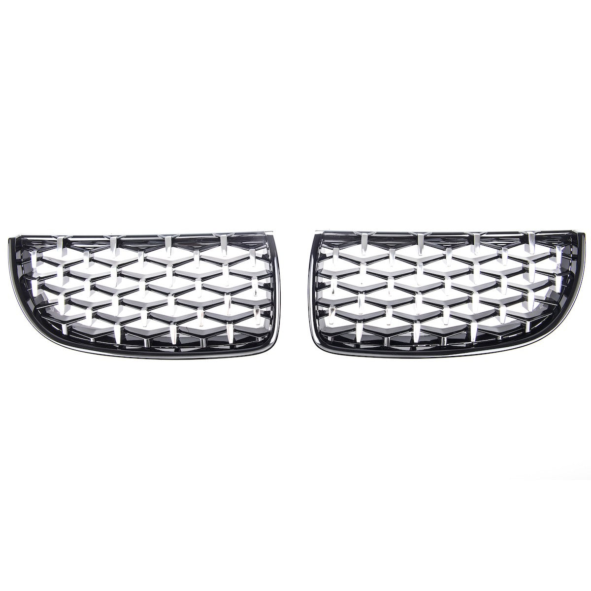 Grill Hochglanz Schwarz & Chrom passend für BMW 3er E90 E91 2005-2008