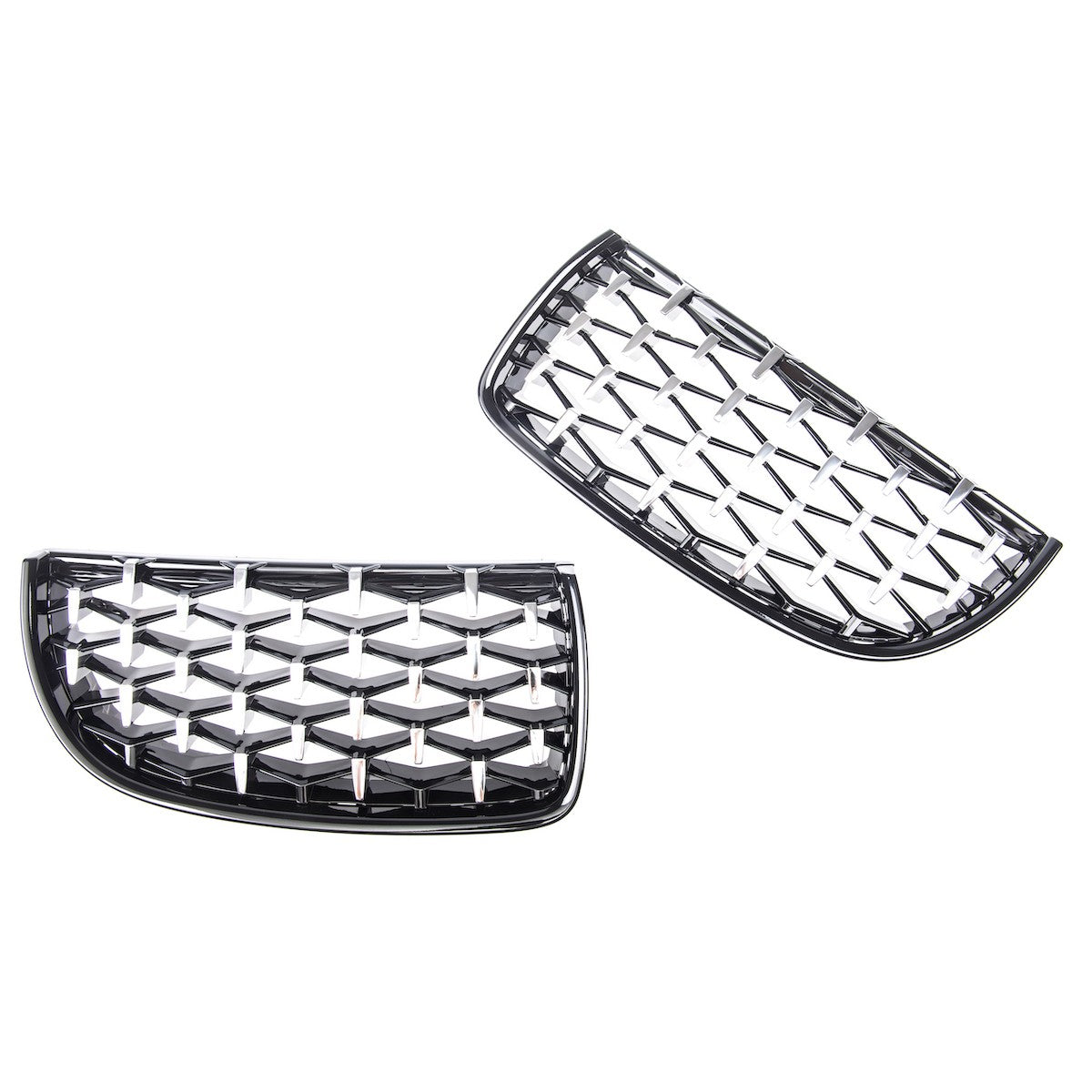 Grill Hochglanz Schwarz & Chrom passend für BMW 3er E90 E91 2005-2008