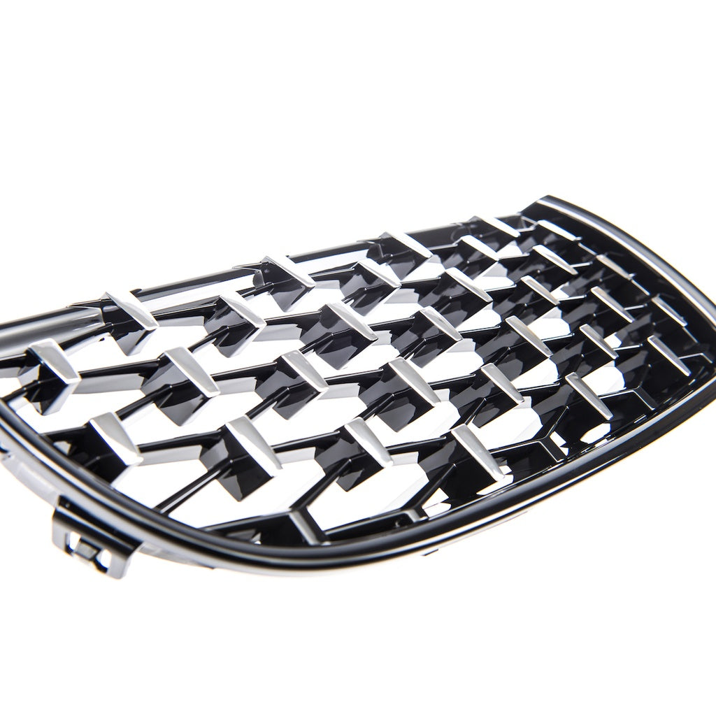 Sport Kühlergrill Glanz Schwarz Chrom für BMW 3 E90 E91 Pre-Facelift 2005-2008