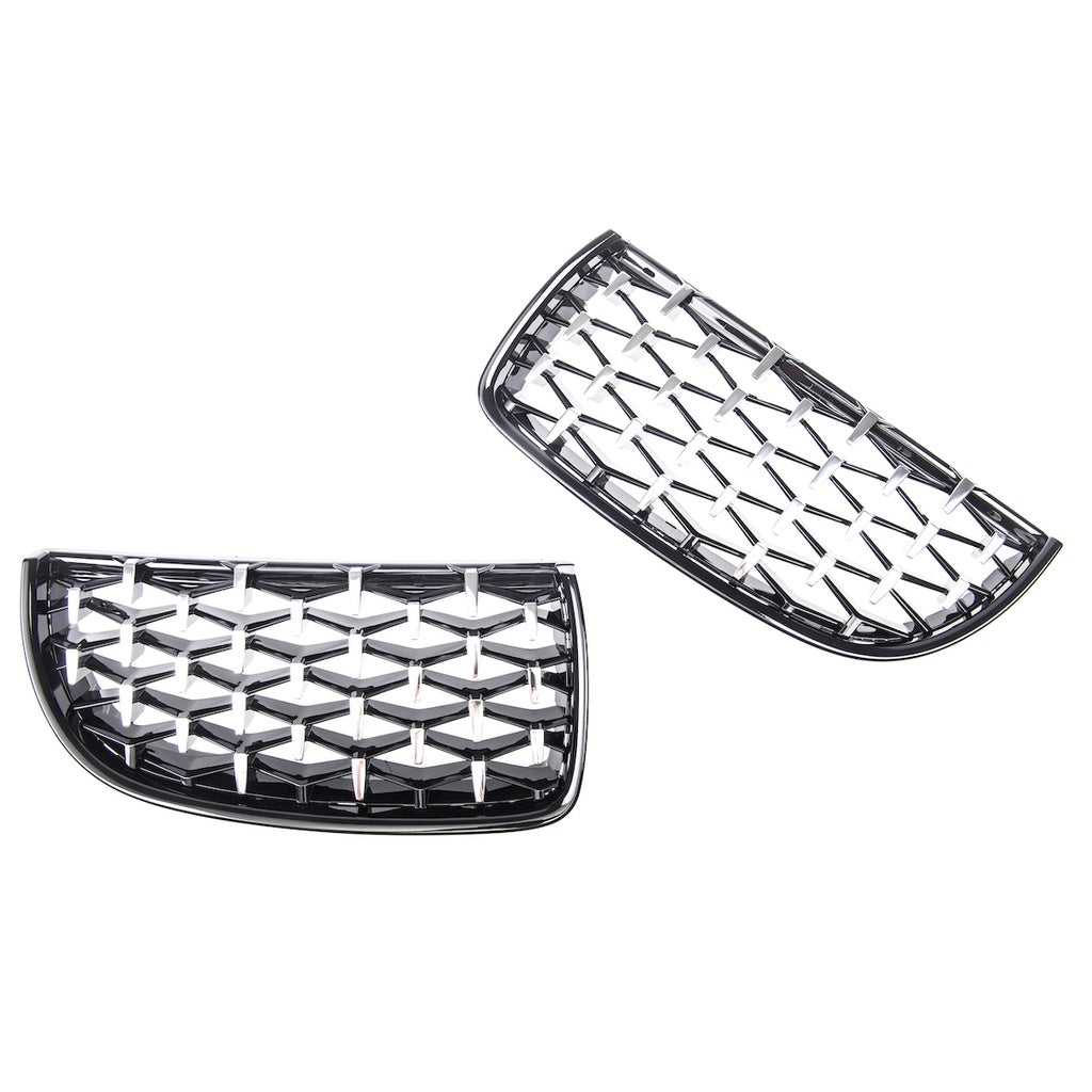 Sport Kühlergrill Glanz Schwarz Chrom für BMW 3 E90 E91 Pre-Facelift 2005-2008