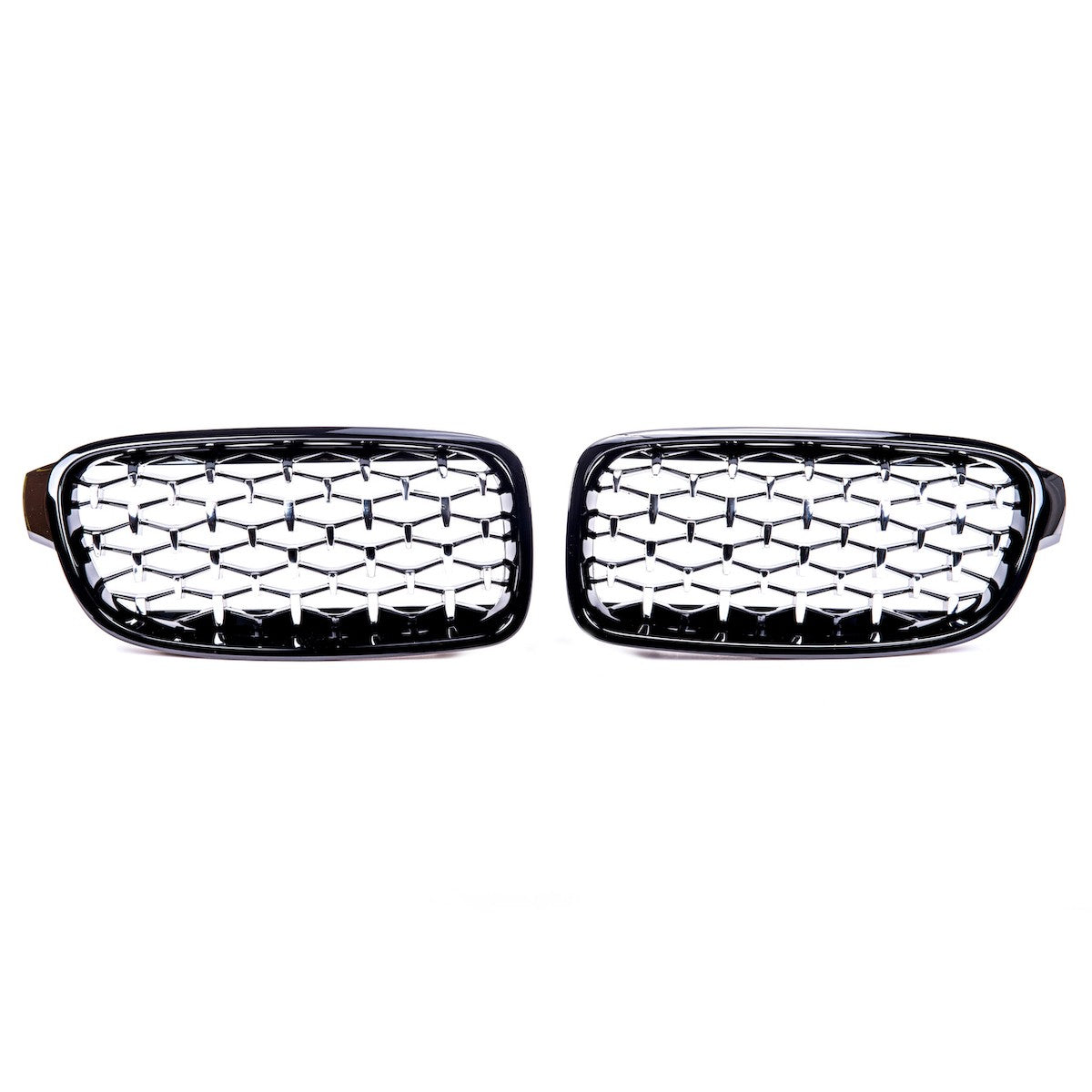 Hochglanz Schwarz & Chrom Grill passend für BMW 3er F30 F31 2011-2019