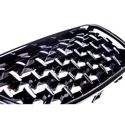 Hochglanz Schwarz & Chrom Grill passend für BMW 3er F30 F31 2011-2019
